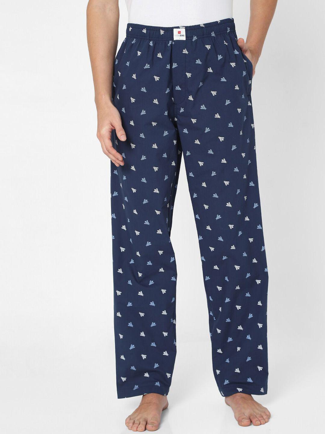 underjeans by spykar men cotton printed pyjama
