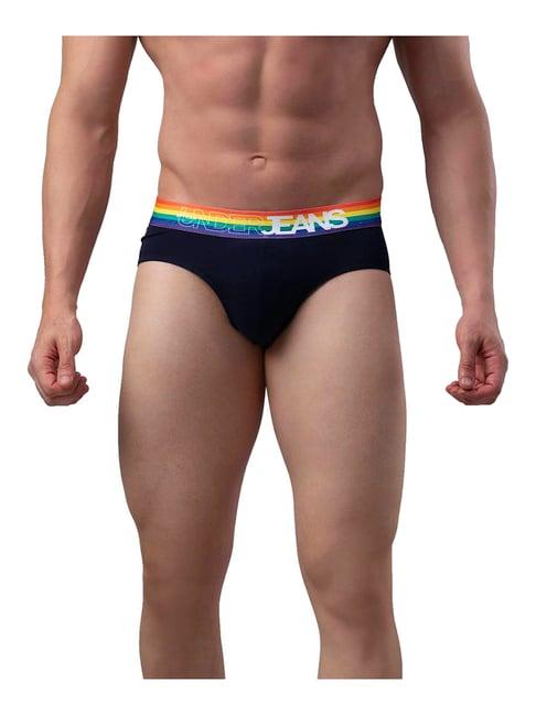 underjeans by spykar navy briefs