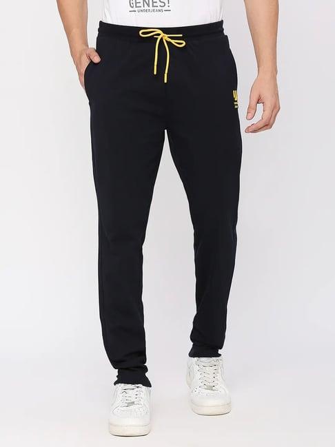 underjeans by spykar navy regular fit trackpants