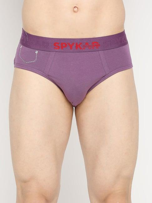 underjeans by spykar purple briefs