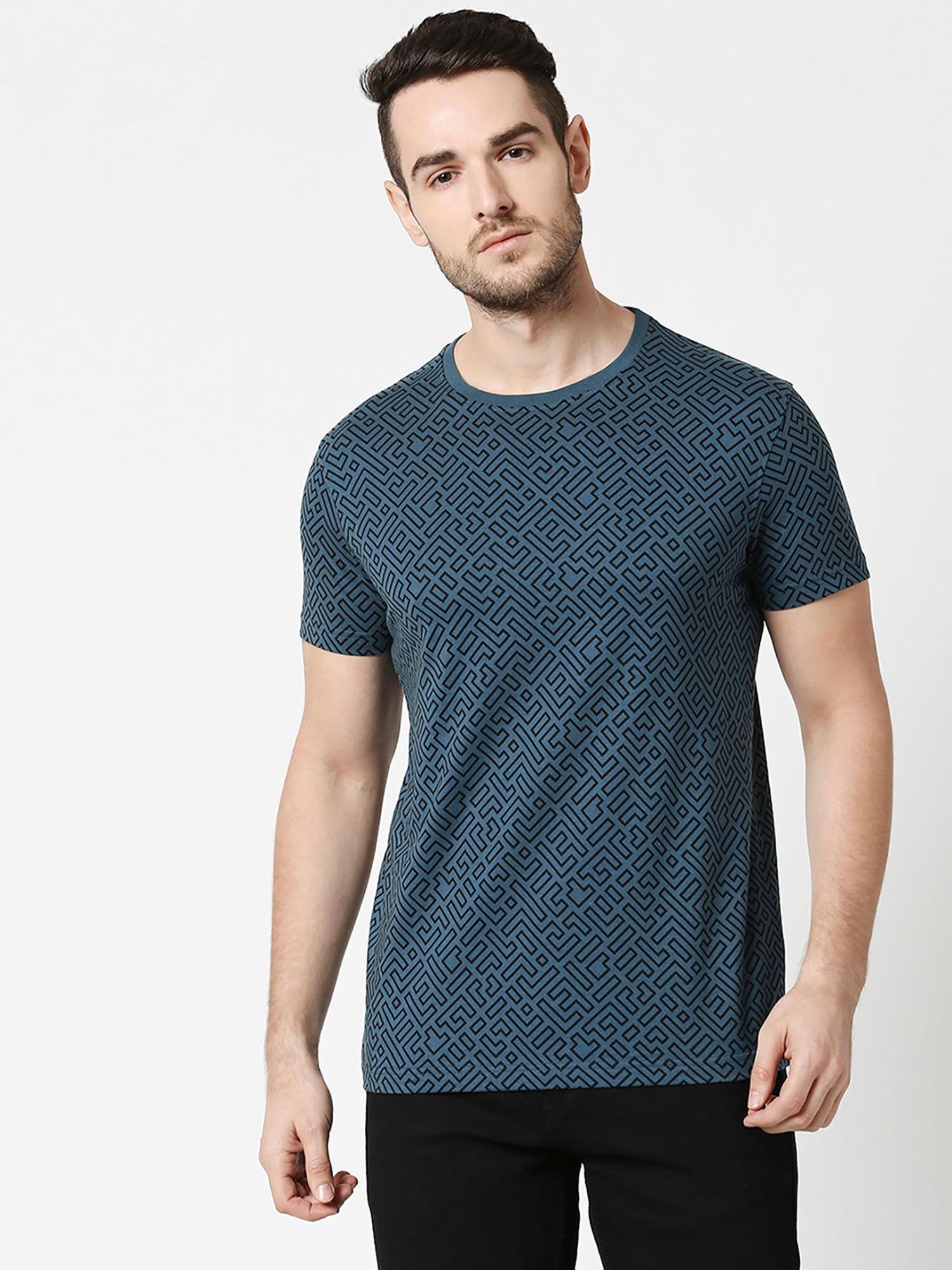 unending maze half sleeves aop t-shirt