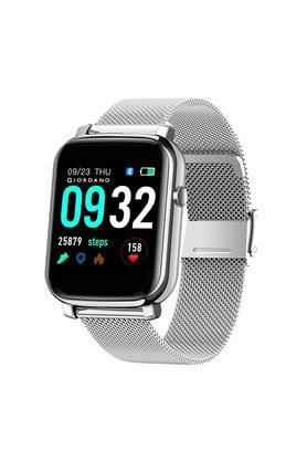unisex 42 x 35.5 mm black dial mesh full touch smartwatch - gt02-gr