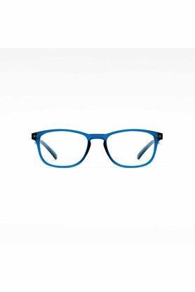 unisex blue full rim round reading glasses - z04141