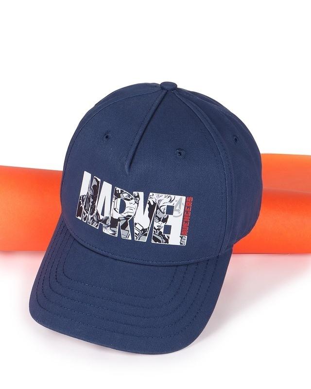 unisex blue marvel heroes printed baseball cap