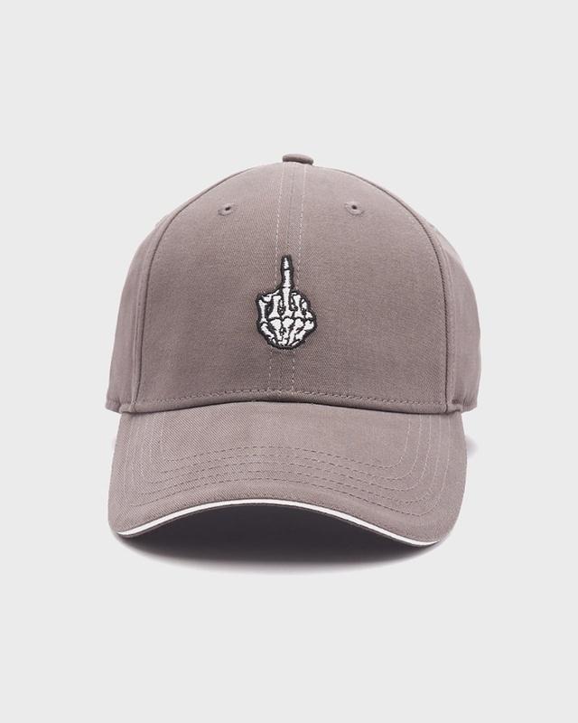 unisex charcoal grey who needs people embroidered baseball cap