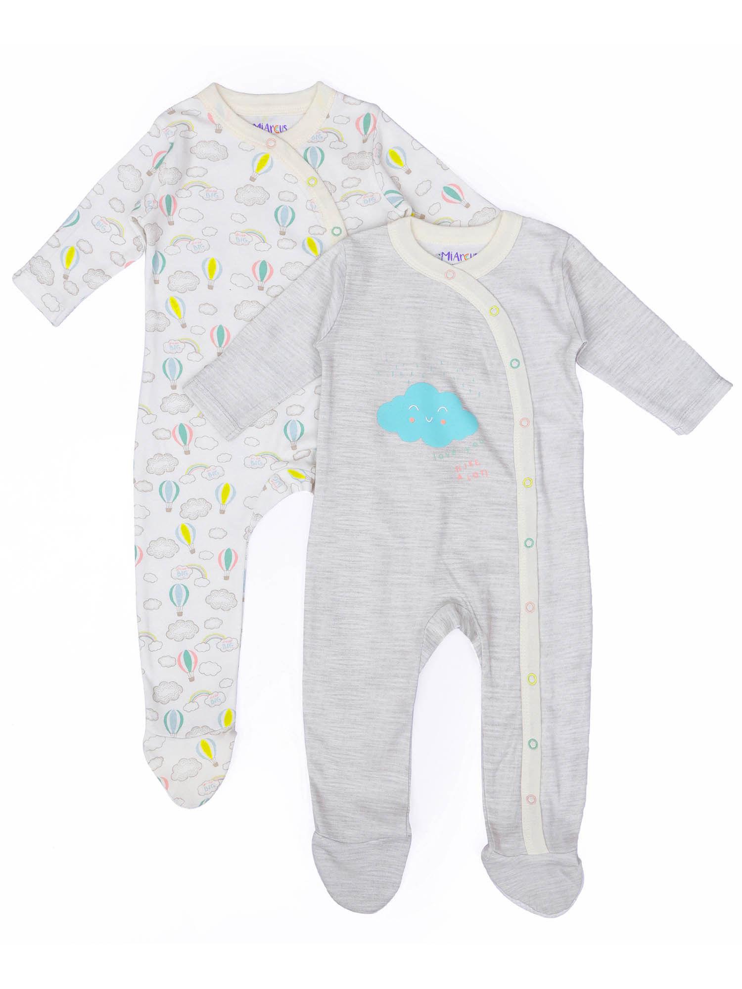 unisex comfy knitted sleep suit - arcus (pack of 2)