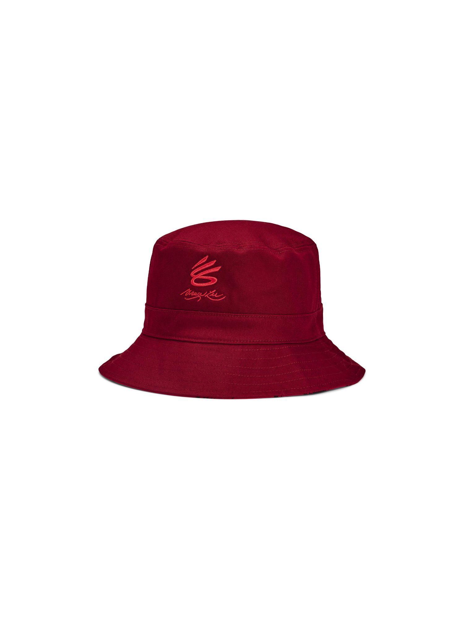 unisex curry x bruce lee bucket hat - red