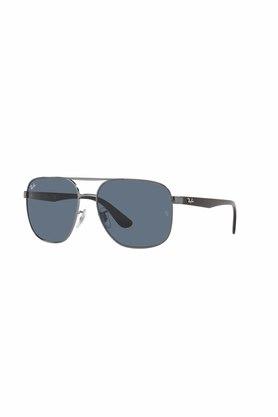 unisex full rim square metal sunglasses - 0rb3678i