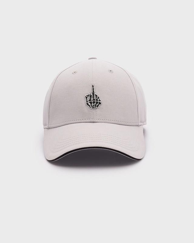 unisex grey who needs people embroidered baseball cap