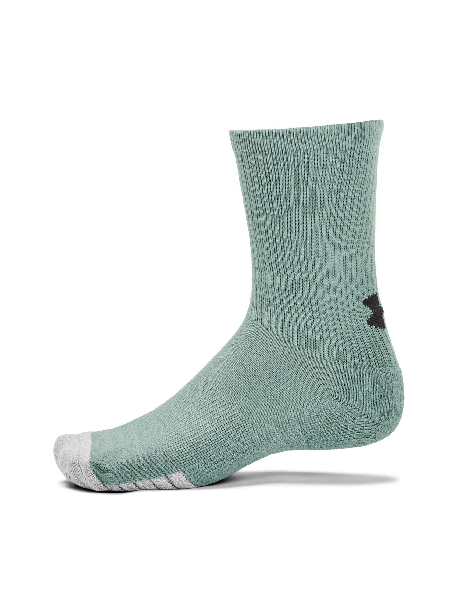 unisex heat gear crew socks - green (pack of 3)
