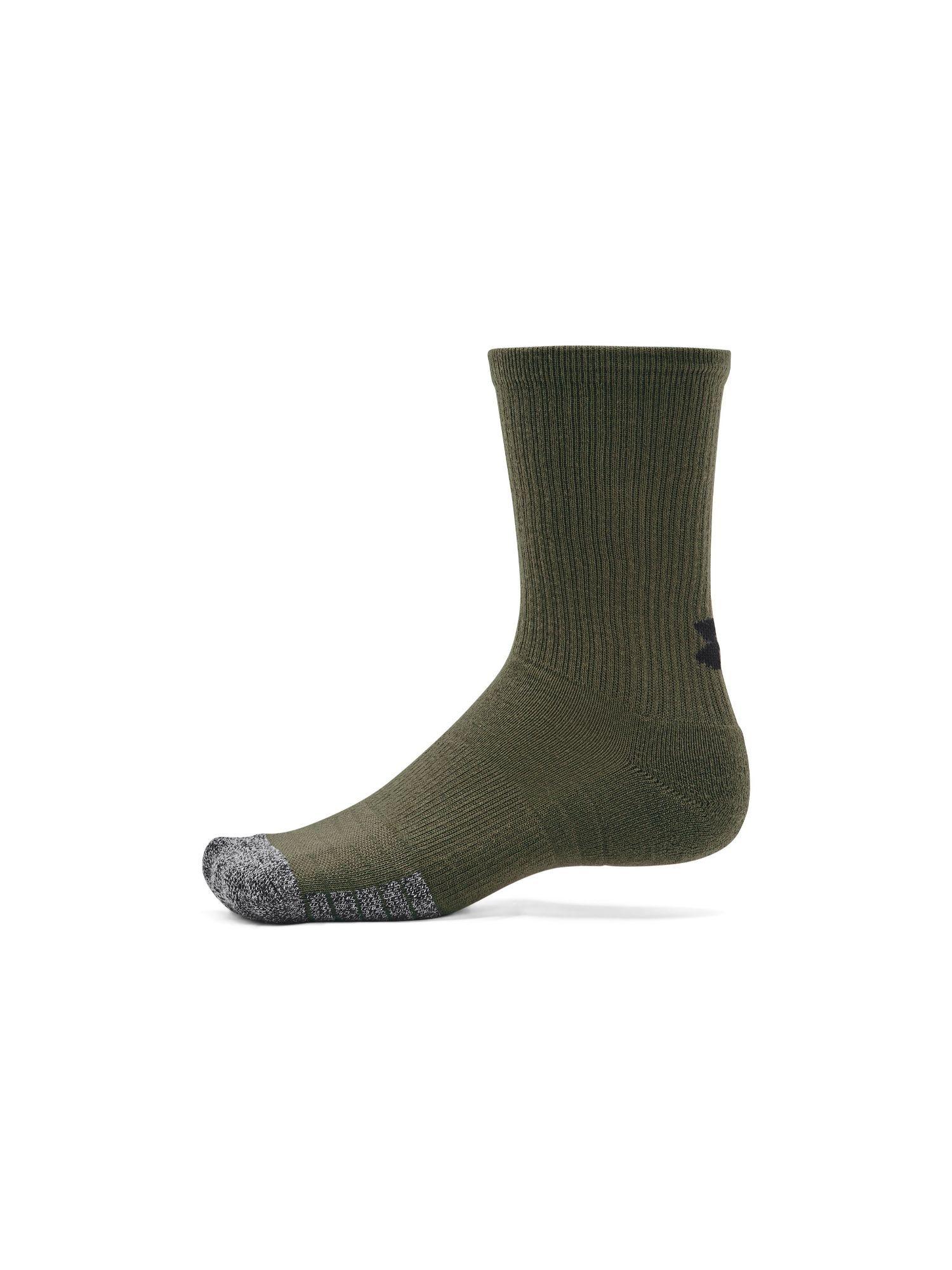 unisex heat gear crew socks - green (pack of 3)