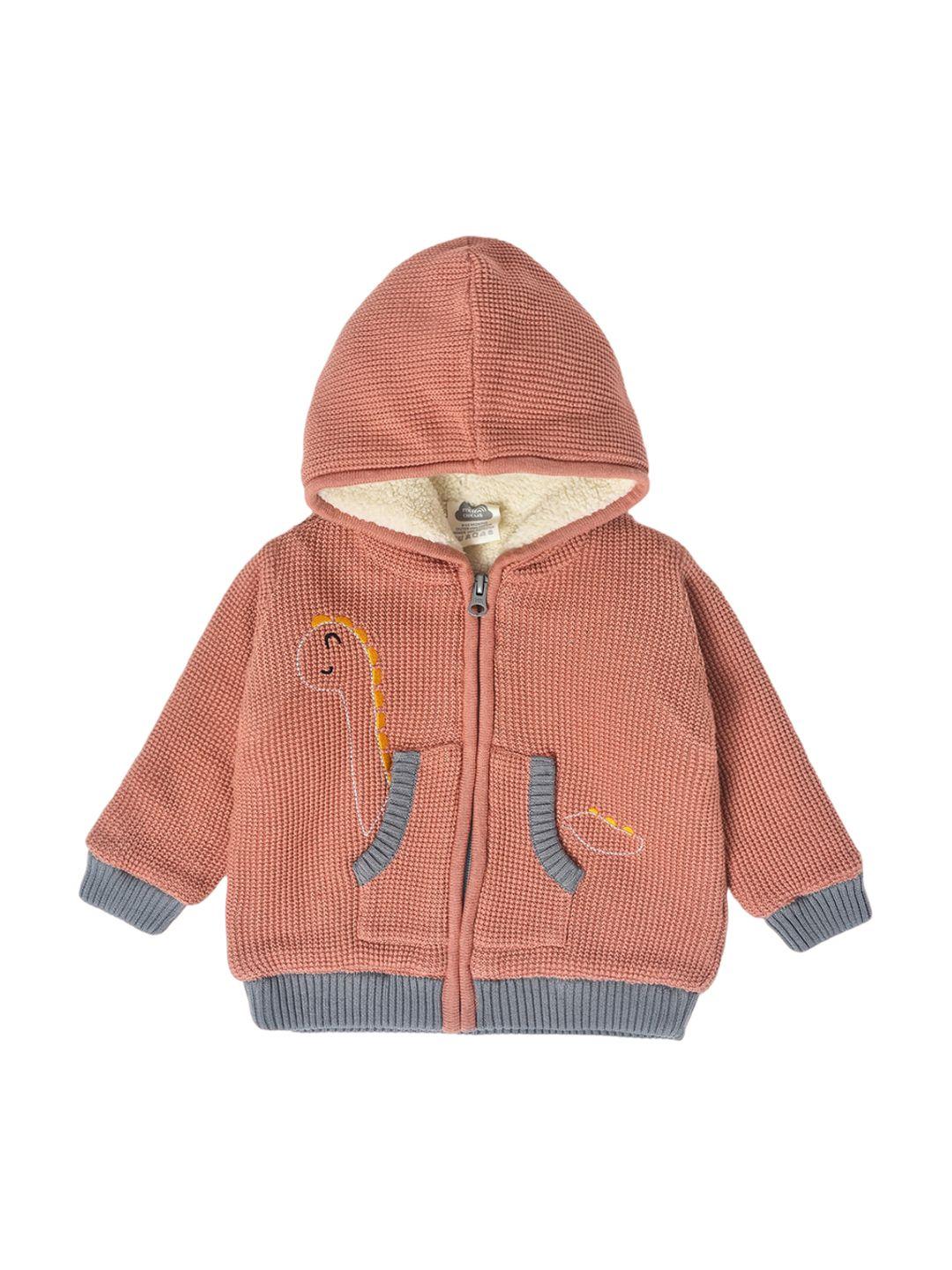 unisex kids hooded jacket with embroidery