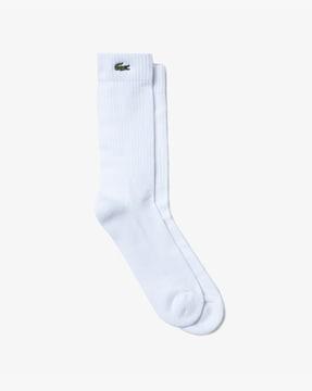 unisex lacoste sport high-cut stretch cotton socks