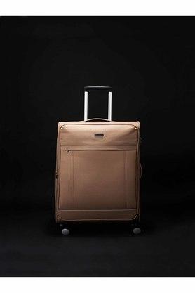 unisex polyster zip closure soft luggage - natural