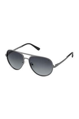 unisex uv protected aviator sunglasses (57 i grey lens)
