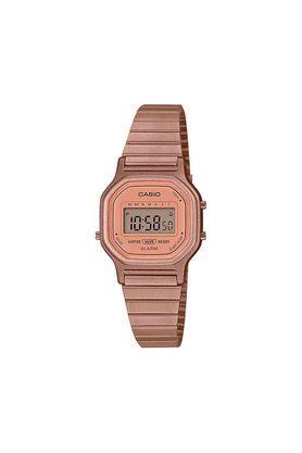 unisex vintage rose gold dial digital watch - wcad217