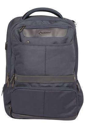 unisex zip closure backpack - persian blue