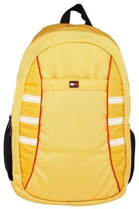 unisex 2 compartment zipper closure laptop backpack - yellow