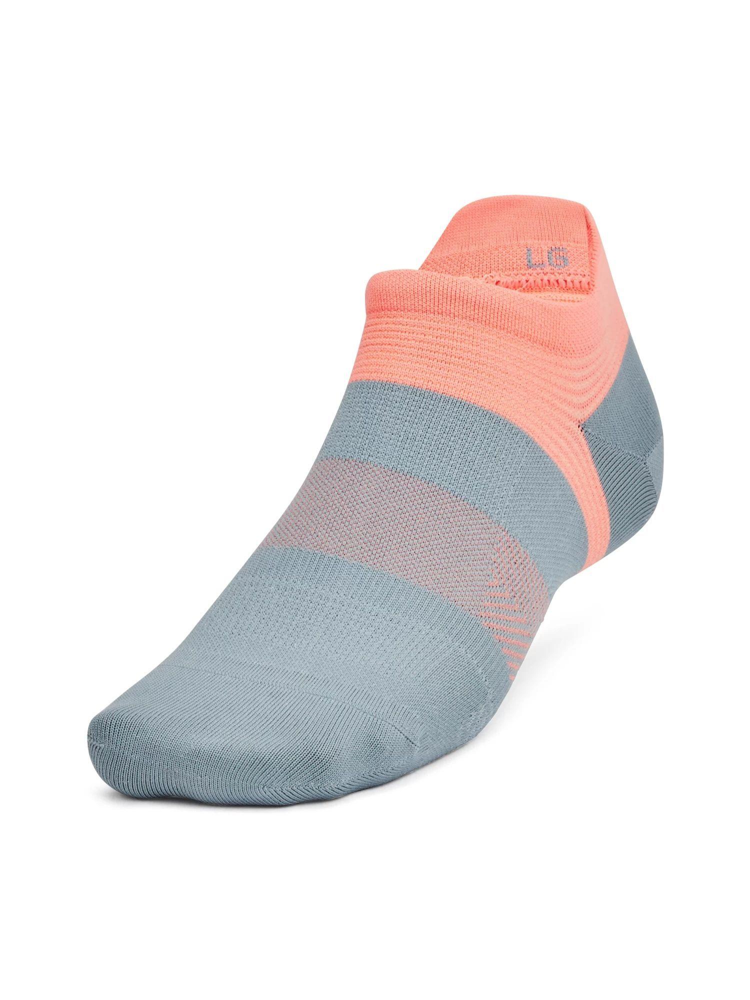 unisex adjustable run lite no show tab socks - blue (pack of 2)