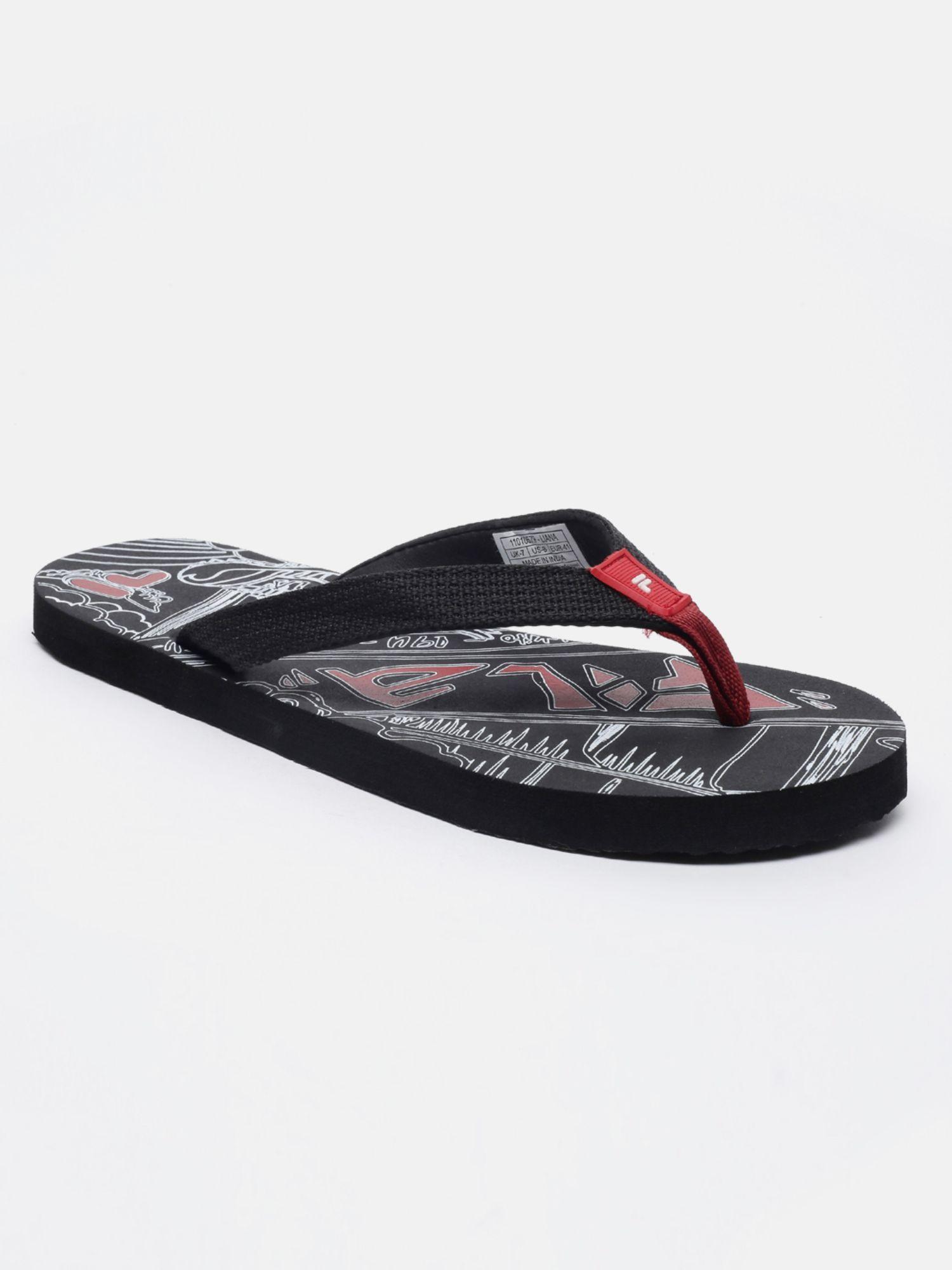 unisex black liana flipflops