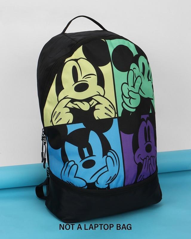 unisex black mickey moments small backpack