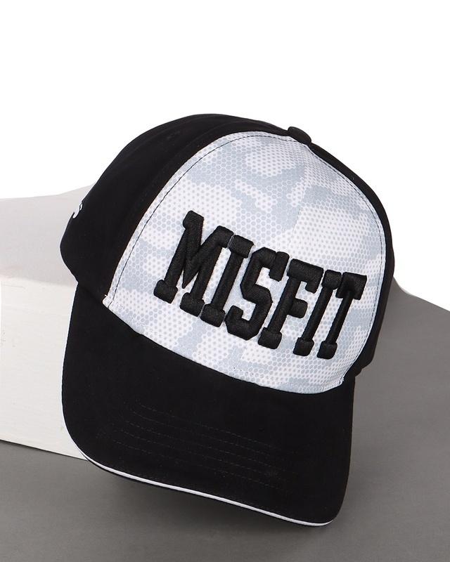 unisex black misfit camo printed baseball cap