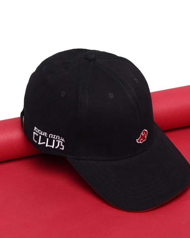 unisex black rouge ninja club baseball printed cap