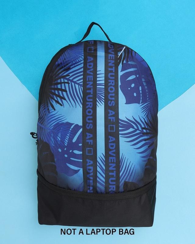 unisex blue adventurous small backpack