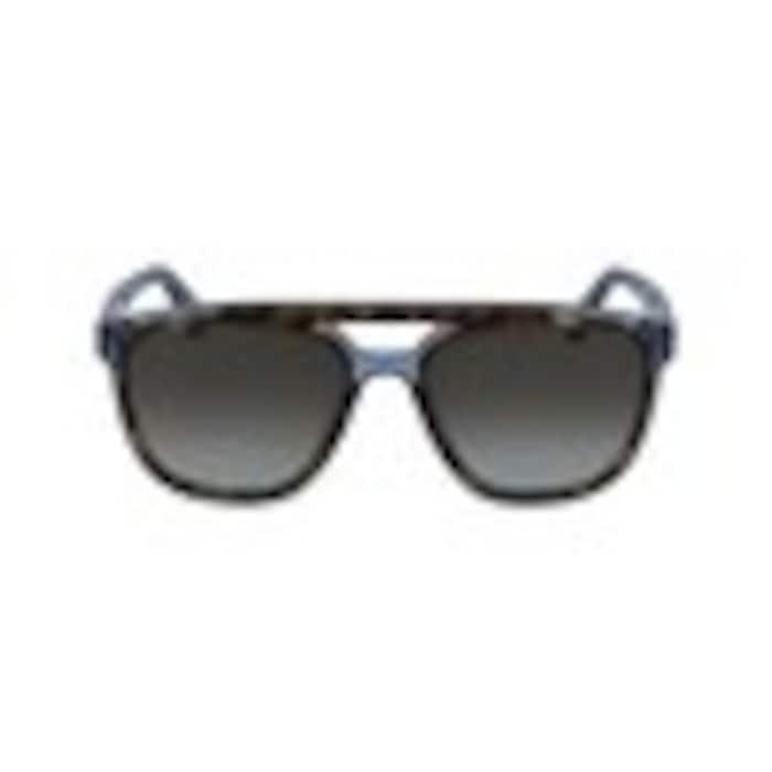 unisex blue demi rectangle plastic sunglass