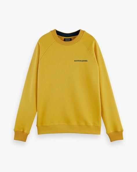 unisex brand embroidered crew-neck sweatshirt