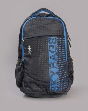 unisex brand print backpack