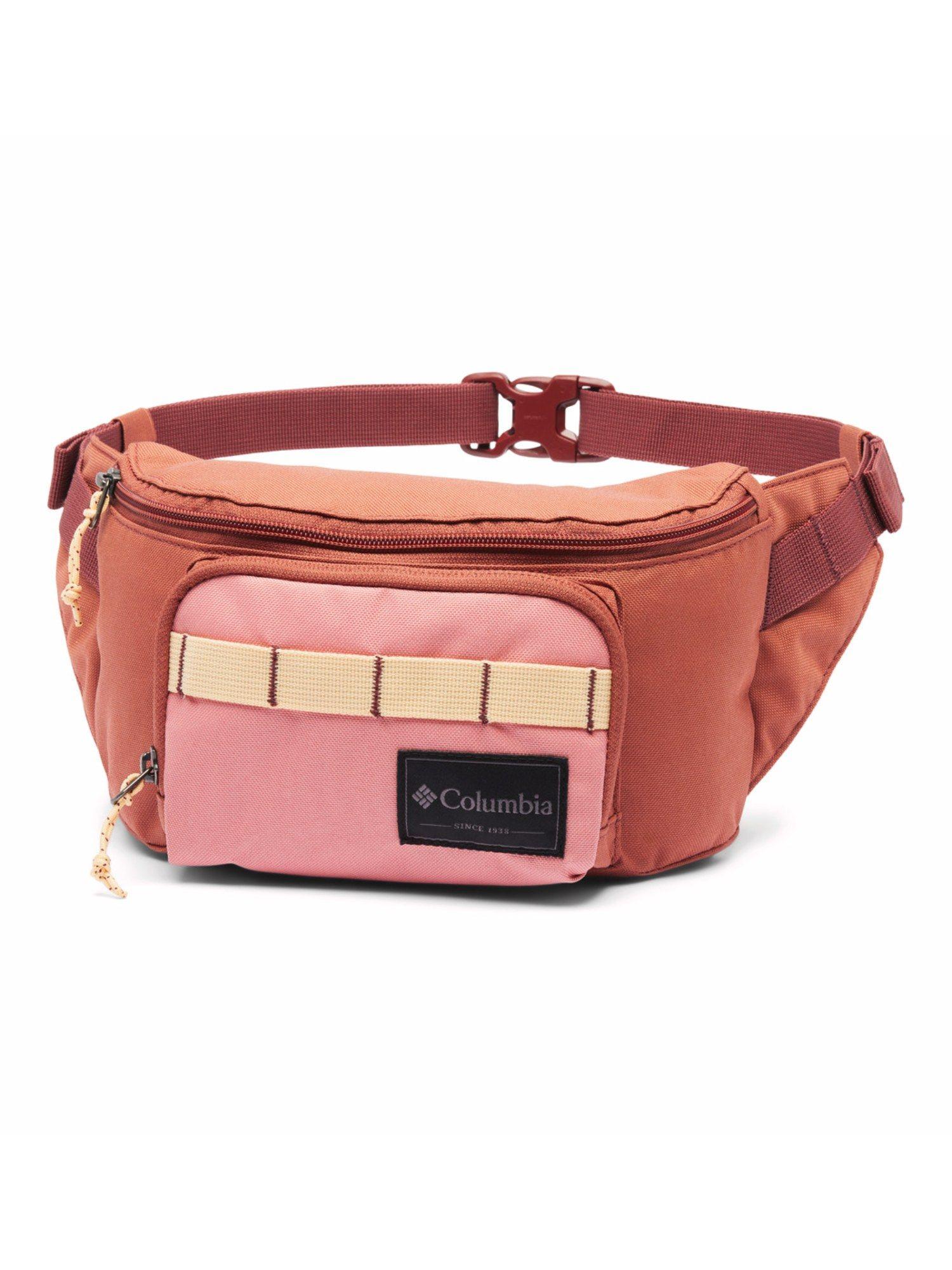 unisex brown zigzag hip waist bag (s)