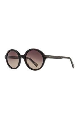 unisex full rim polarized oval sunglasses - pl-gold 122-428-50
