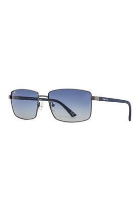unisex full rim polarized rectangular sunglasses - pl-761-20-60