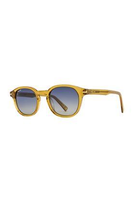 unisex full rim polarized round sunglasses - pl-gold 123-28-49