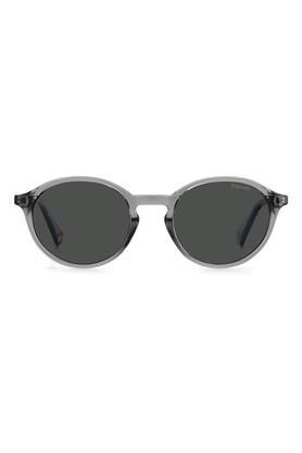 unisex full rim polarized round sunglasses - pld6125skb7