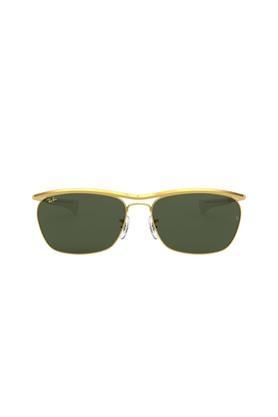 unisex full rim rectangle sunglasses - 0rb3619