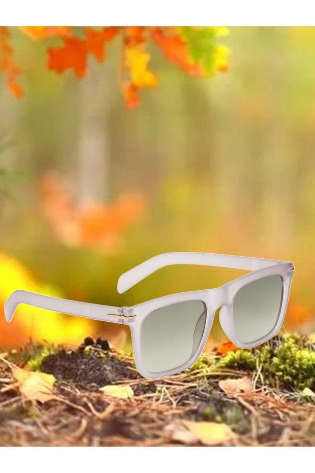 unisex full rim uv protected rectangular sunglasses