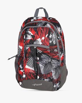 unisex geometric print everyday backpack