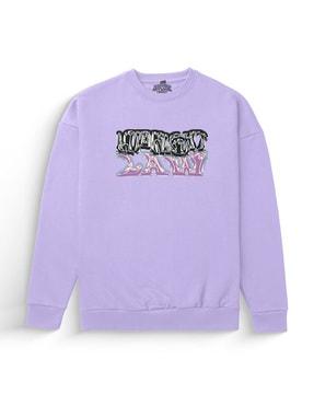 unisex graphic print oversized fit sweatshirt