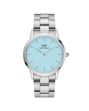 unisex iconic link round analogue watch - dw00100542