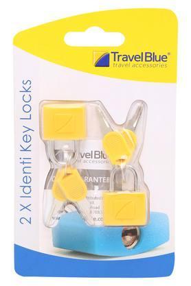 unisex identi lock and key pack of 2 - yellow