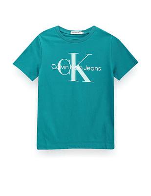 unisex kids monogram t-shirt