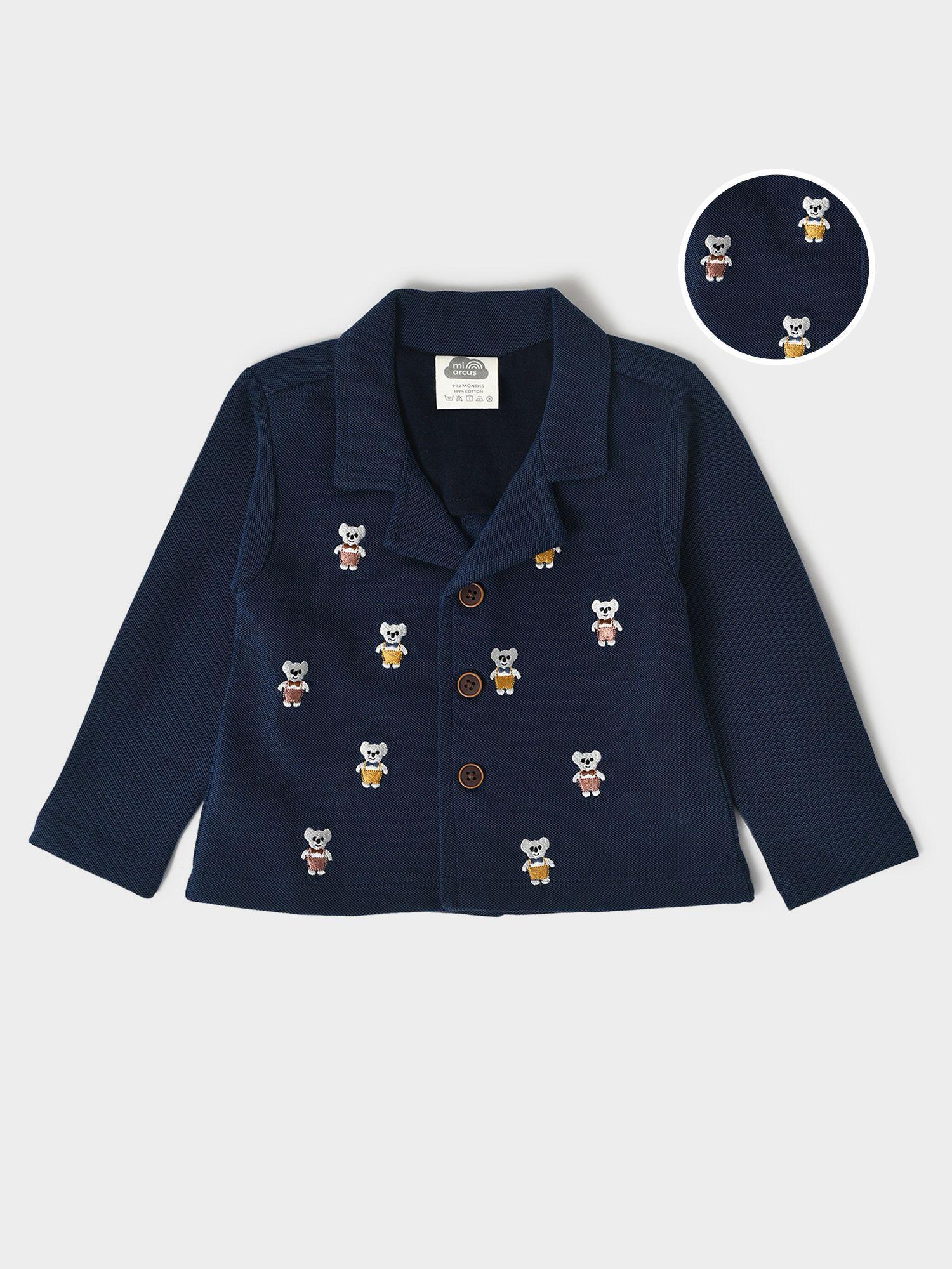 unisex kids navy blue lightweight tailored blazer
