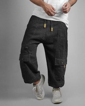 unisex loose fit cargo hopper pants