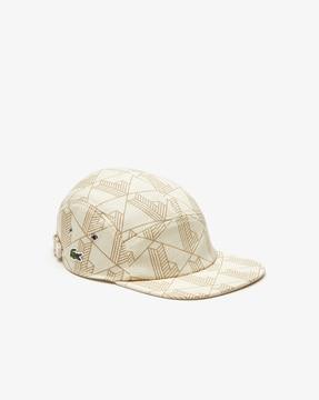 unisex monogram print cotton twill cap