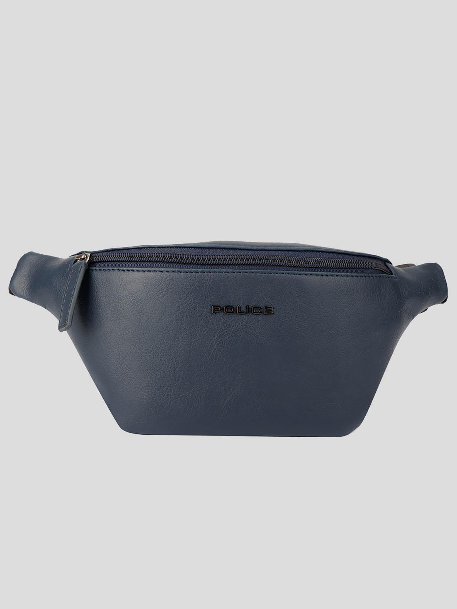 unisex navy vegen leather brenton delite belt bag