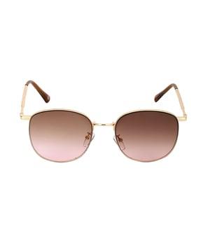 unisex oval sunglasses - b80-336-brown