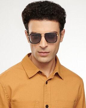 unisex polarized and uv protected rectangle sunglasses -vc s15035