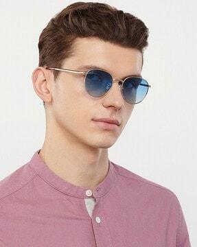 unisex polarized and uv protected round sunglasses -vc s14084